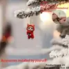 Llavero de Gato Rojo Yak de Nuevo Estilo Transfronterizo Colgante para Coche Colgante de Decoración para el Hogar