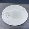 Tazón de Cerámica con Borde Dorado Plato de Cerámica Estilo Nórdico Vajilla Tazón de Arroz para el Hogar Tazón para Fideos Tazón para Sopa Plato para Saltear Plato para Frutas Plato para Pescado
