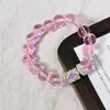 Pulseira Quadrada de Cristal Estilo Xiaohongshu Atacado Artesanal de Contas de Vidro Joias de Mão Pulseiras Populares para Estudantes em Pontos Turísticos