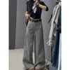 Jeans de Moda para Mujer, Estilo Nuevo Otoño e Invierno, de Cintura Alta, Casual, Versátiles, Holgados, Rectos, de Pierna Ancha