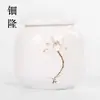 Miniatura Cerámica Pequeño Recipiente para Té Portátil Sellado Tarro de Almacenamiento para Polvo de Incienso y Ungüento, Caja de Empaque Vacía para Té Verde, Universal