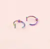 Comercio Electrónico Transfronterizo Europeo y Americano Acero Inoxidable Unisex Sin Perforación Bola Barra Transversal en Forma de C Pinza para Labio Anillo Falso para Nariz Anillo para Labio