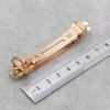 Accesorios para joyería Sisi 8.10cm pasador de cinco estrellas pinza automática fábrica de joyería DIY pinza de resorte dorada