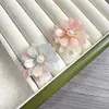 Ácido acético gradiente pétalo flor cóncava diy traje antiguo antiguo kit de flores de tres capas accesorios accesorios para el cabello hechos a mano material