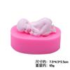 Molde para Pastel de Fondant para Bebé Forma Molde de Silicona Líquida Dibujo Animado