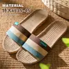 Pantuflas de Lino Lidani de Talla Grande para Hombre, Primavera y Otoño, Talla 46, Hogar Interior, Todas las Estaciones, Antideslizantes, Transpirables, Talla 48, Resistentes al Olor, para Mujer