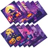 12 Folhas de Papel para Scrapbook Halloween Bruxa Castelo Fantasia Roxa DIY, Preço Fixo Único, Importado Diretamente do Exterior
