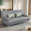 Cama Sofa Plegable Multifuncional Doble Propósito Apartamento Pequeño Cuero Simple Resistente a Arañazos Gatos Hogar Sala de Estar Apartamento Personas Perezosas Pueden Acostarse y Dormir