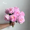 Flores de Peonía Artificiales de Venta Caliente Transfronteriza de 39 cm, Peonía e Hibisco Decoración del Hogar Accesorios de Fotografía Ramo para Mesa de Comedor