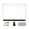 Pizarra Luminosa RGB Pizarra de Escritura LED Acrílico Transparente Pizarra de Dibujo Graffiti Pizarra de Mensajes Pintura DIY Pizarra Luminosa