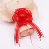 Envío gratis 30# gasa de nieve mediana simple elegante flor de bola tridimensional flor de regalo de Navidad empaque de flores flor de mano extendida Macaron