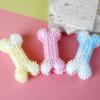 Novo Produto Brinquedo para Cachorro Osso Bastão para Moer Dentes Material TPR Limpeza Dental Teddy Depressão Cachorro Pequeno Filhote Mordida de Cachorro Cruzamento de Fronteiras