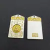 Pingente Marca Baifu Redondo Palavras Boas Sólidas Padrão Retro com Rastreamento Dourado para Homens e Mulheres Pingente de Bússola de Oito Tesouros Ping An Feliz Nafu