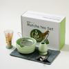 Conjunto de Chá Matcha terno Conjunto de 7 peças Tigela de Matcha Estilo Japonês com Bocal Cor Matcha Porta-chá Baibenli Cerâmica Novo Transfronteiriço