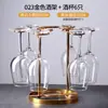 Estilo Lujo Ligero Decoración Dorada de Gabinete para Vinos Botellero Adornos Botellero Botellero para Copas de Vino Tinto Invertido Botellero Doméstico