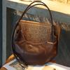 Bolso bandolera de celebridad Cuero Niujiao Diseño original Bolso de hombro Bolso de axila Bolso para ir al trabajo Gran capacidad Bolso de mujer