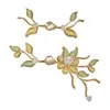 Botones de cierre de cheongsam originales hechos a mano, botones florales de perlas de alta gama, accesorios de botones decorativos estilo clásico Hanfu