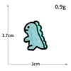 Adesivos de Tecido Bordados de Dinossauro Animais de Desenho Animado Selos Bordados para Computador Decoração de Roupas de Bebê Jaqueta Puffer Adesivos de Patch DIY