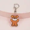 Llavero de Acrílico con Dibujo de Conejo y Cachorro de Dibujos Animados Estilo Coreano Suave Lindo Colgante al por Mayor Accesorios para Mochilas Regalo
