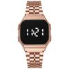 Reloj Digital LED con Correa Cuadrada de Acero F91W para Adultos y Estudiantes, Multifuncional de Moda, Pantalla Digital de Lujo Ligero