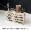 Caja de Almacenamiento de Cuchillo y Tenedor de Madera Estilo Europeo Estante de Almacenamiento de Vajilla de Cocina Caja de Almacenamiento de Cuchillo Tenedor Cuchara Palillos para Comida Occidental