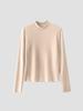 Camisa Base Manga Longa Nuvem Orelha de Pau QD070 Roupa Íntima Feminina De Rong Para o Trabalho Feminino Gola Semi-alta Moda Outono e Inverno
