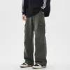 Jeans Cargo para Hombre 2025 Verano Nuevos Holgados de Pierna Ancha Casuales Pantalones de Marca de Moda Multibolsillos Exteriores Largos