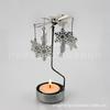 [Candelabro de metal plateado] Linterna de caballo de Troya candelabro giratorio a energía de aire caliente material de latón niquelado ventas directas de fábrica