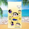 Crayon Shin-Chan ~ Toalla de baño de microfibra para adultos, natación, dibujos animados para niños, viaje, portátil, toalla de playa