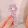 Nova linha telefônica borboleta das crianças mulheres cacheado anel de cabelo doce pacote corda de cabelo de alto valor de beleza meninas 'Double Ponytail Head Flower