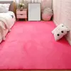 Alfombrilla Moderna Nórdica de Color Sólido de Coral para Mesa de Café de Sala de Estar Alfombra Decorativa para el Hogar Mesita de Noche Sofá Completamente Antideslizante Aislante de Sonido