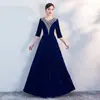 Nuevo Vestido de Terciopelo para Coro, Vestido Largo para Adultos, Estudiantes, Personas de Mediana Edad y Mayores, Vestido de Performance para Recitación