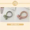 Gomas de Pelo de Botones de Colores para Niñas, Bandas Elásticas de Alta Elasticidad para Niñas, Herramienta para Fijar Coletas, Cuerda de Pelo Engrosada Accesorio para el Cabello
