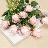 Rosa flor artificial al por mayor tacto real rosa Bulgaria estilo ins ramo artificial arreglo floral para el hogar ramo flor falsa
