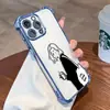 Funda de Teléfono Estilo Mochila Simple y Artística para Niñas, Funda con Airbag para iPhone 16 Pro, Funda Protectora Completa Anti-Caídas para Apple 14