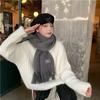 Cachecol Outono e Inverno para Mulheres, Cachecol de Faux Cashmere de Inverno, Cachecol Atmosférico Estilo Coreano, Cachecol Quente Xadrez, Sensação de Luxo Leve e de Alta Qualidade