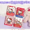 Caderno Espiral Classificação Gatinho Kt Vermelho e Azul Criativo Hello Kitty Adesivo Mágico A7 Caderno Planejador para Aluno do Ensino Fundamental