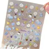 Versión Q de Qi Yu Shen Xinglian y Pegatinas Periféricas del Espacio Profundo Pegatinas para Uñas en Relieve Trasero Portalápices DIY Decoración para Taza de Agua