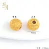 Acessórios DIY Antigos Banhados a Ouro com Alta Retenção de Cor, Contas Dzi, Contas de Lingote, Contas de Flor, Contas Espaçadoras, Acessórios para Joias de Pulseira e Colar Venda por Atacado