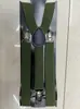Venta caliente transfronteriza tirantes negros de alta elasticidad tirantes neutros de tres clips para pantalones de traje de hombre y mujer tirantes ajustables