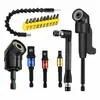 Adaptador de Destornillador en Ángulo de 105 Grados Transfronterizo Herramienta Flexible Varilla con Junta Universal de 360 Grados Juego de Varillas con Junta Esférica de Acero de Colores