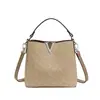 Bolso de mujer de alta gama transfronterizo, nuevo modelo 2026, bolso tipo cubo vintage estampado, versátil bolso de hombro y cruzado monograma de lujo ligero