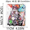Bolsa de mezclilla y lona con diseño de fantasma de dibujos animados divertido de tema oscuro, parche de aplicación de aplique de parche de hierro bordado para ropa