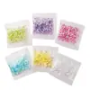Bolsas de Cuentas de Manguera de Color Mágico Plástico Chapado en Color Cuentas de Tubo Pequeño Material de Fábrica para Slime DIY Barro de Cristal Pegamento Relleno de Crema