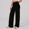 El nuevo modelo transfronterizo de Amazon admite múltiples colores y lunares, pantalones rectos de pierna ancha populares que levantan las caderas, estilizan la figura y son adecuados para el fitness.