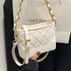 Bolsa Pequena Texturizada Feminina Verão 2023 Nova Moda Romboide Corrente Bolsa de Ombro Versátil Crossbody Bolsa Hobo