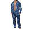 Sudeste Asiático Transfronterizo Primavera y Otoño Talla Grande Holgado Informal Manga Larga Estampado Traje de Casa y Deporte Comercio Exterior Dropshipping