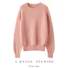 26º Nuevo Estilo Otoño/Invierno 100% Cachemir Punto Yuanbao Cuello Redondo Suéter Tejido Manga Larga Lunares Holgado Suéter de Cachemir Top
