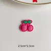 Primavera y verano Nuevo Rojo Rosa Cereza Accesorios para el cabello de niños Banda de goma de alta elasticidad Cola de caballo de bebé Accesorios para niñas