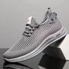 Sapatos Masculinos de Verão Tamanho Grande Transfronteiriço, Sapatos Esportivos e Casuais, Tênis de Corrida Respiráveis Vazados em Malha Fly-Woven, Sapatos de Condução Masculinos